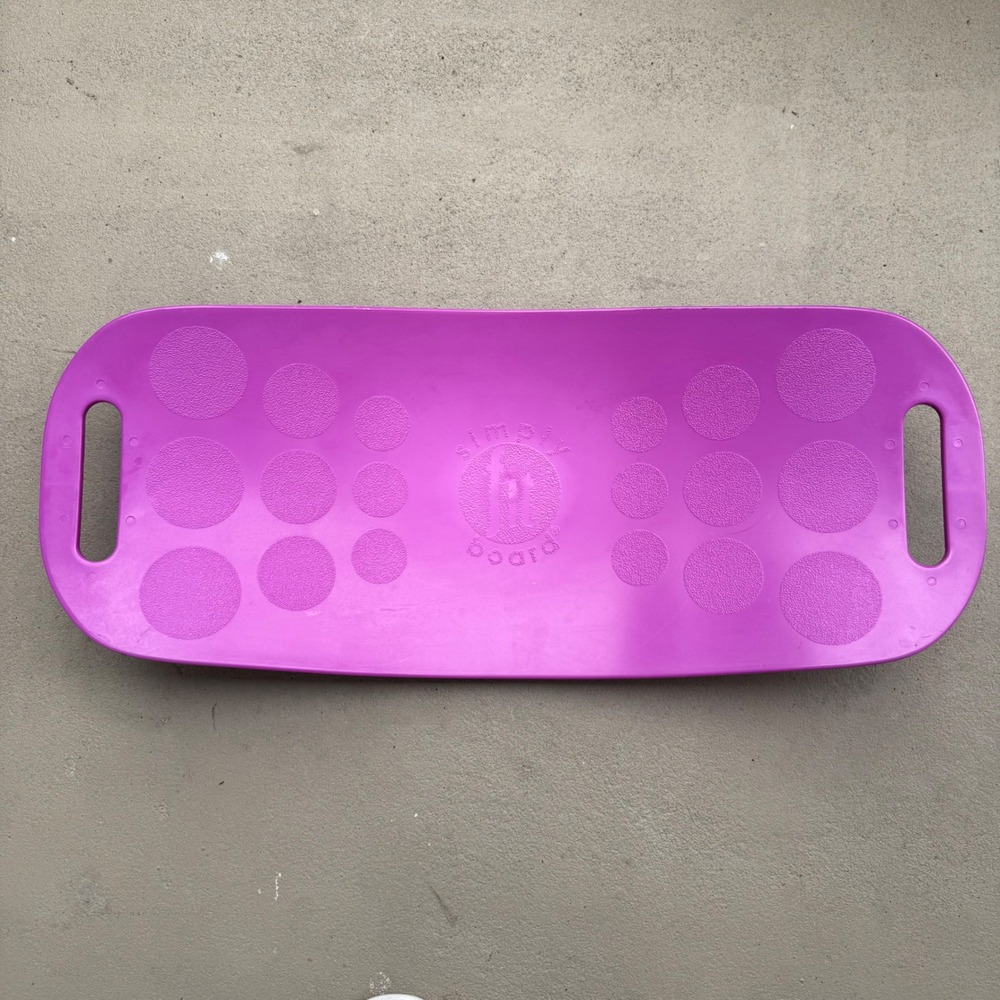 Simply Fit Board The Abs Legs Core Balance Board w/ Twist Purple Workout Gear